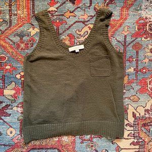 LOFT Forest Green Tank Top - Size S